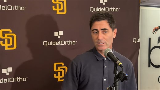 97.3 The Fan | AJ Preller was asked where he's looking to add to the Padres' roster: | Instagram