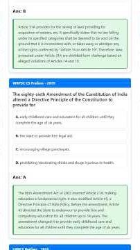 Constitutional Amendments related to Fundamental Rights and Directive Principles of State Polic...