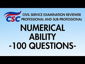 CSE Reviewer 2026: Numerical Ability 100 Questions