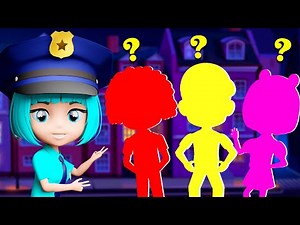 Tickle PoliceGirl 👮‍♂️🚓🚨 | Kids Songs and Nursery Rhymes | Lights Kids Animation