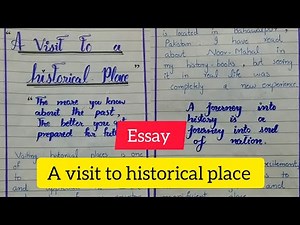 A visit to historical place essay with quotations | essay A visit to historical place
