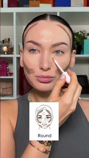 How to contour a round face