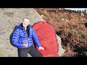 A complete set of down gear for summiting Everest: Suit, sleeping bag, mitts, and down socks