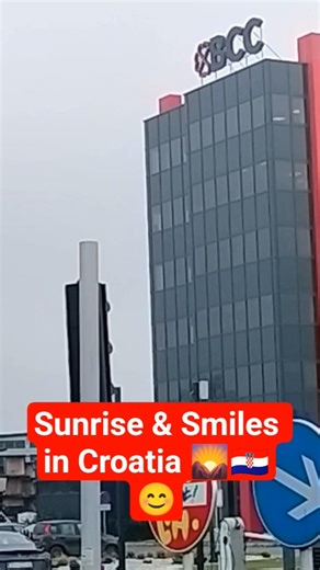 SUNRISE & SMILE IN CROATIA 🌄🇭🇷🤔#sorts#amazing #croatia #vlog ✈️🏛️