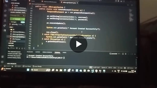 #java #jdbc #mysql #backenddevelopment #csestudent #learning | Debraj Das