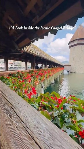 Lucerne’s Chapel Bridge From the Inside | Switzerland Travel🇨🇭