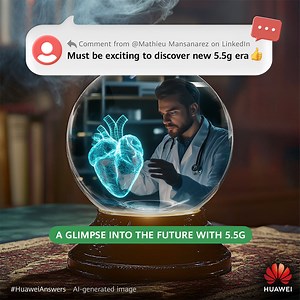 The future with 5.5G! 🔮 #Huawei #InnovateForImpact #5GAdvanced #CommentsOfTheWeek #HuaweiAnswers | Huawei
