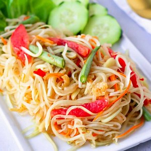 Thai Papaya Salad | Thai Caliente Thai Main Dishes