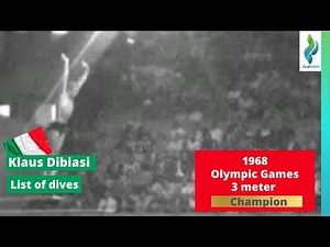 1968 Klaus Dibiasi - Team Italy - Mens 3 Meter Springboard Diving - Olympic Games