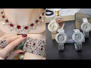 اطقم الماس غابة فى فخامة مجوهرات الماس وساعات تحفة تجنن لمحبات الاناقه والجمال 2020