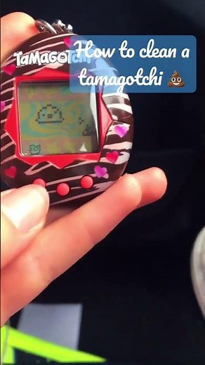 #tamagochi how to clean a tamagotchi p💩 💩