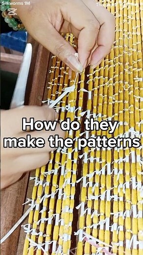 Here is techniques how to Ikat-dyeing silk threads to makes the patterns. #handmadeseller