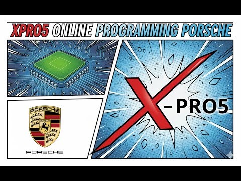 ONLINE PROGRAMMING NEW MODULE PORSCHE CAYENNE LAUNCH XPRO5 X431