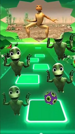 Alien frog dancing wow 😍 watch vidio 🤩👽