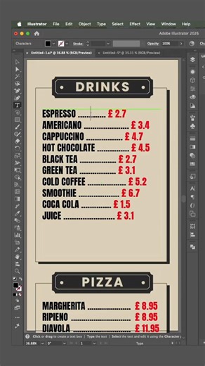 Illustrator 2026 Tips: Align Your Text Properly! #shorts