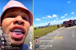 DANGER Gervonta Davis’ private jet crashes during take-off, boxer escapes unhurt and goes live on Instagram immediately afterwards