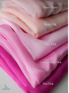 Pink Sheer Organza Fabric by Yard, Premium Quality Pink Tulle, 60" Wide, Lightweight Organza for Party, Wedding, Veil, Baby Shower Decor - Etsy