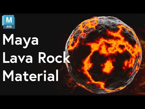 Lava Rock Material - Maya And Arnold Tutorial