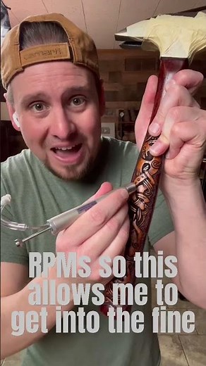 I spent HOURS on this Intricate Viking Wood Carving! #shorts