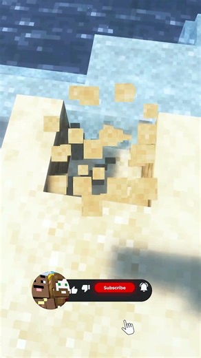 Minecraft Mini Sand Castle Tutorial #minecraft #minecraftshorts