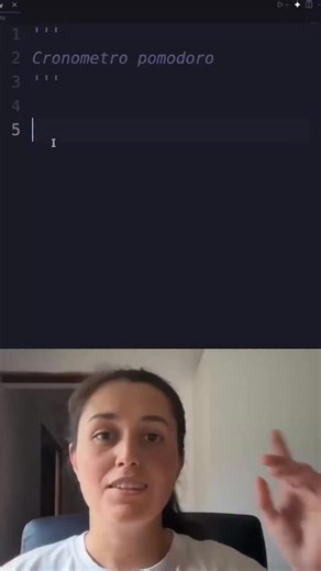 Programa con Mica on Instagram: "Cronometro pomodoro con python! import time import os def pomodoro(minutos): segundos = minutos * 60 while segundos: mins, secs = divmod(segundos, 60) timer = f’{mins:02d}:{secs:02d}’ print(f”Tiempo restante: {timer}”, end=“\r”) time.sleep(1) segundos -= 1 print(“¡Tiempo cumplido! Descansa.”) os.system(‘say “Descansa un poco”’) # Funciona en Mac pomodoro(1) Explicación: Utilizamos el módulo time para manejar el tiempo y os para dar una alerta sonora. Usamos la fu