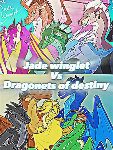 The jade winglet vs Dragonets of destiny. Idea credits to @Icereas #WOF #viral #WingsOfFire #wingsoffire #tiktok #wof #Wingsoffire #WingsofFire #Wof #foryoupage #fyp #Dod #jadewinglet