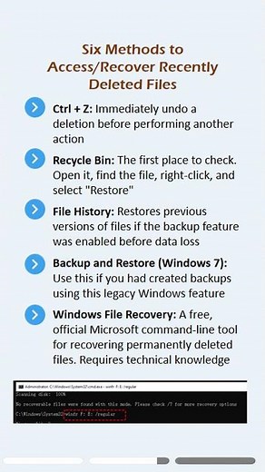 Accidentally deleted files on Windows? Here’s how to recover them. #windowstips