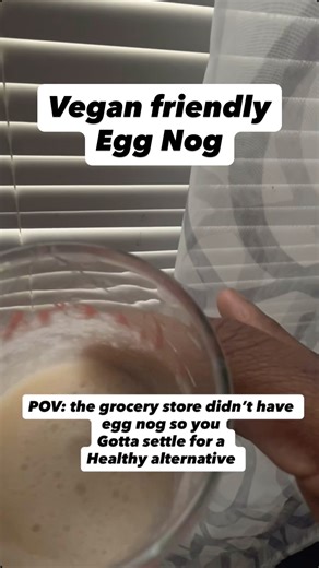 I still prefer actual egg 🍳 nog but I don’t hate this alternative. Super close in taste. 8/10 if you want to try egg nog but you lactose or vegan🌱. #vegan #healthyalternatives #eggnog #holidayseason #cleandiet | Meech Banks