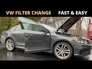 Replace 2012 - 2019 Volkswagen Passat Cabin and Air Filter in 10 Minutes!