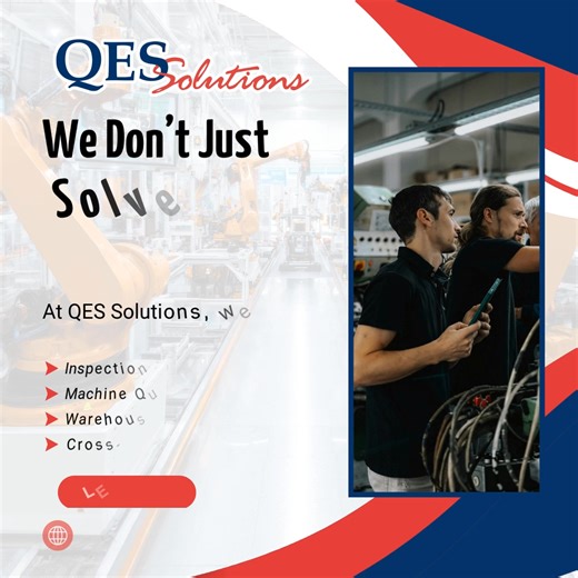 At QES Solutions, we don’t just solve problems — we prevent them. Here’s how we help manufacturers keep quality, logistics, and production running strong: - Inspection & Quality Control - Machine Qualification & Reclamation - Warehousing, Kitting & Distribution - Cross-Docking & Supply Chain Support We’re your all-in-one partner for precision, reliability, and results. #QESSolutions | QES Solutions