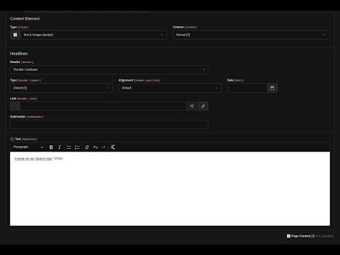TYPO3 Extension in2code/texter example