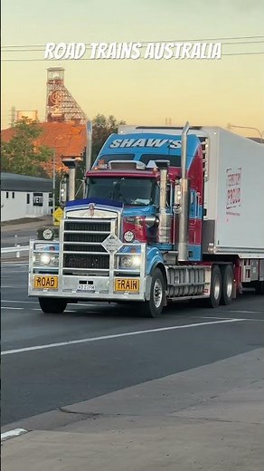 Road Train -Triple in town-With Blue Rims #roadtrains #semi #trucks #australia #shorts #shortsfeed