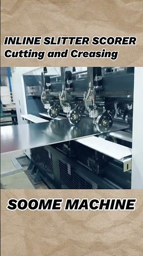 Corrugated production line online slitter scorer machine #packingmachine #box #slittingmachine