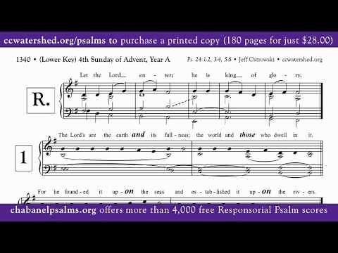 Free Responsorial Psalm • 4th Sunday of Advent, Year A