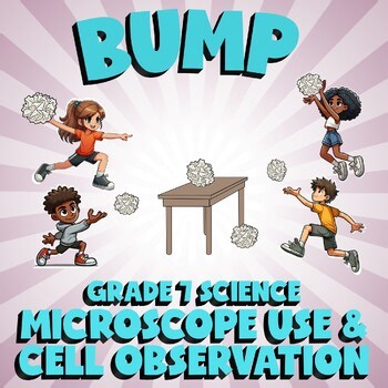 Microscope Use & Cell Observation BUMP Science Game - No Prep Grade 7 Review