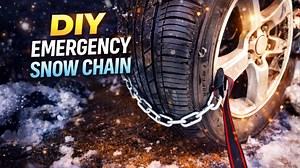 Stuck in snow? Here's how to make a DIY emergency tire chain
