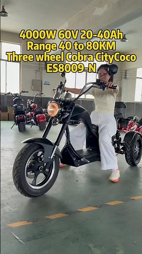 4000W Electric tricycle, three wheel Mademoto three wheel cobra tricycle #citycoco #cobrabike #ebike