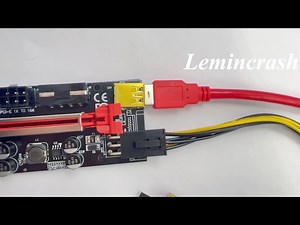 Watch PCIE Riser Card Ver009c GPU Riser for BTC ETH on Amazon Live