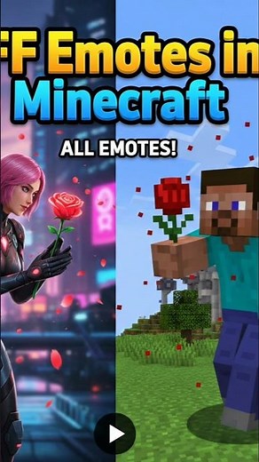 I have added all the Free Fire emotes to Minecraft.