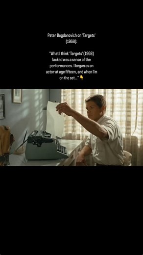 139 reactions · 11 shares | Peter Bogdanovich on ‘Targets’ (1968): “What I think ‘Targets’ (1968) lacked was a sense of the performances. I began as an actor at age fifteen, and when I’m on the set, I still approach everything from the actor’s point of view. Karloff was good in ‘Targets’ and the boy in it was also good, but everybody else could have been better.” (Bogdanovich, AFI, 1977) | History of Cinema | Facebook