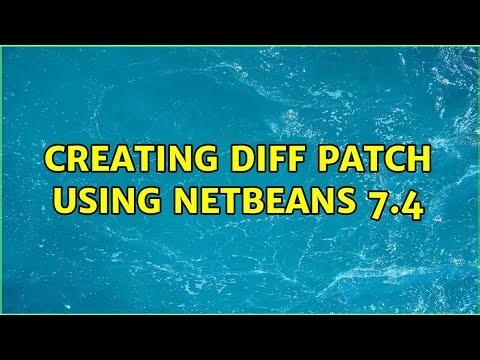 Creating diff patch using netbeans 7.4