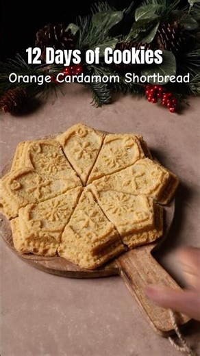 Day 3 | Orange Cardamom Shortbread | 12 Days of Cookies