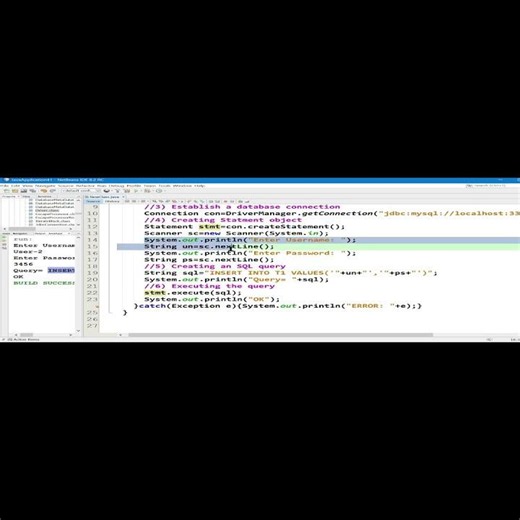04 21 Developing A Login Application Using Jdbc And Mysql SHORTS 12of15