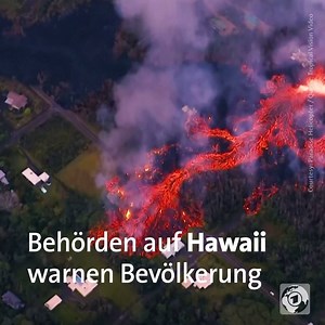 Noch ist die Gefahr nicht gebannt: Der Vulkan Kilauea stößt weiter Lava aus. | tagesschau