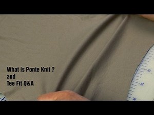 J Stern Designs l What is Ponte Knit and Tee Fit Q&A