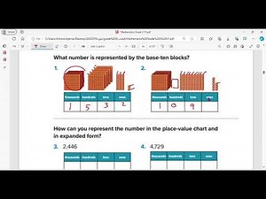 reveal math grade 3 lesson 2-1 represent 4-digit numbers