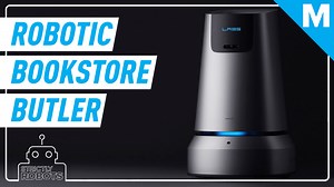 Book butler robot carries your books for for you