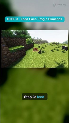 How to Breed Frogs in Minecraft #shorts