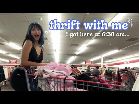 THRIFT WITH ME!! Lingerie, y2k shoes & jeans, and more (+ try-on)