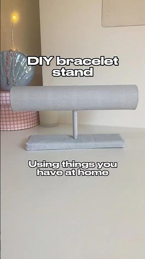 How to make a bracelet stand✨using things you have at home #tutorial #diy #bracelets